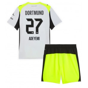 Borussia Dortmund Karim Adeyemi #27 Replica Away Stadium Kit for Kids 2025-26 Short Sleeve (+ pants)